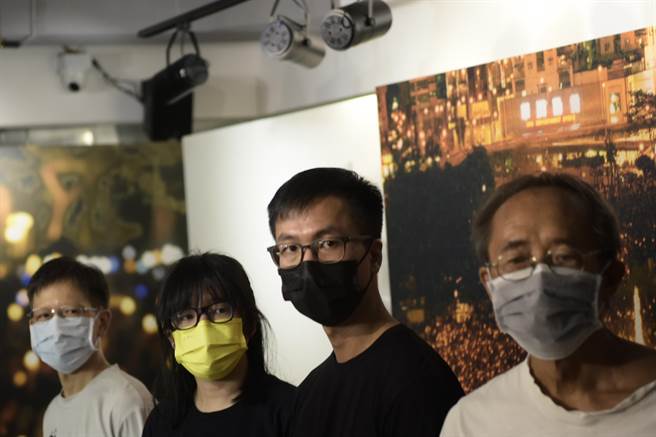 2021年9月5日支联会举行记者会表示拒绝向香港警务处国家安全处递交资料。图为支联会举行记者会示意图。（中新社资料照）