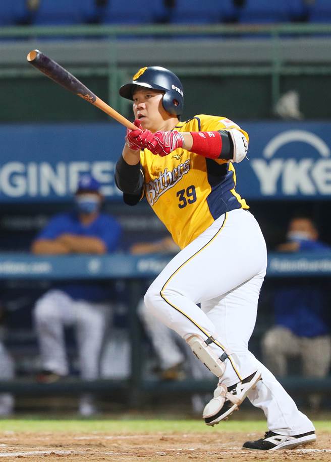 中信兄弟詹子贤。（陈怡诚摄）