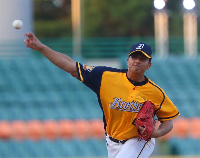 中信兄弟黄恩赐。（陈怡诚摄）
