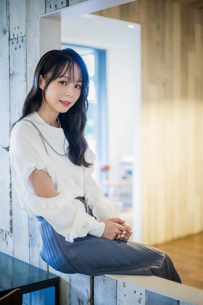 孫淑媚擔心疫情自我保護得超齊全。（羅永銘攝）