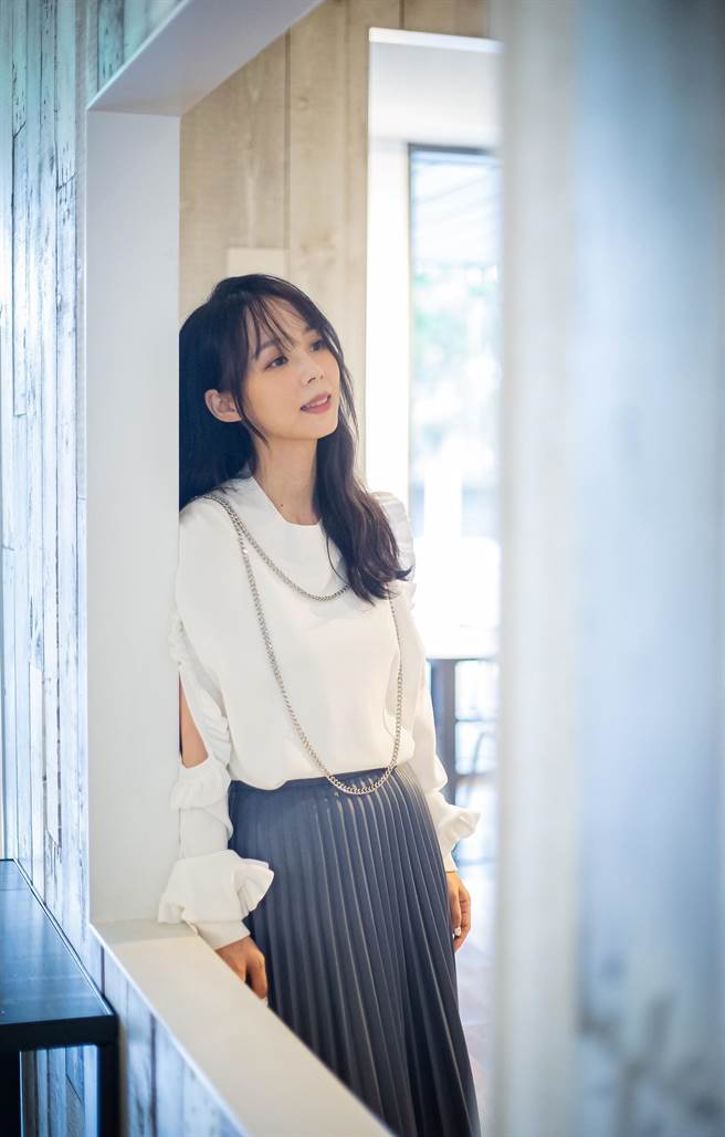 孫淑媚擔心疫情自我保護得超齊全。（羅永銘攝）