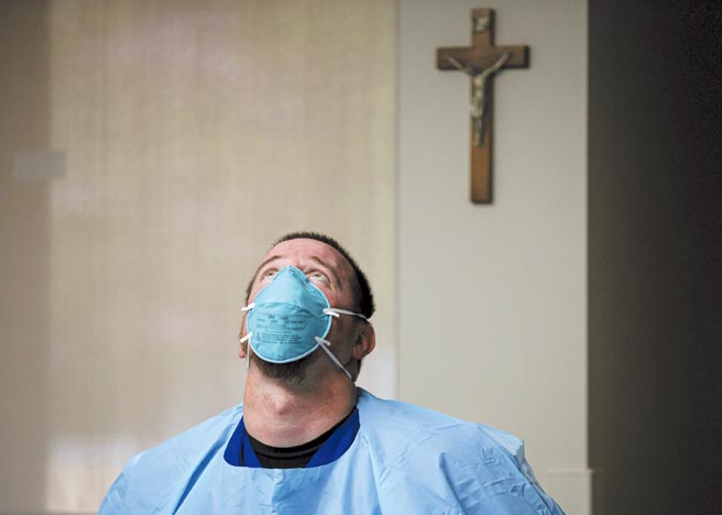 新冠肺炎流感化图╱美联社