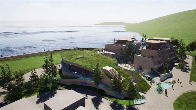 花莲县府斥资1.7亿元计画在丰滨乡矶崎村推动「原住民族山海剧场暨加路兰广场兴建计画」，2年前依原住民基本法取得部落会议同意，却因疫情及原物料飙涨等因素，工程流标7次，经县府与族人讨论删减部分工项，终于顺利发包。（花莲县政府原民处提供／罗亦晽花莲传真）