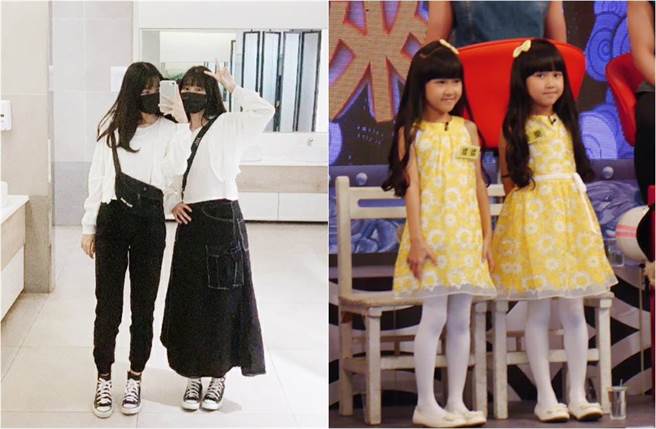 樂樂和媃媃從當年的6歲童星，長大成為青春美少女。（圖／取材自雙胞胎樂樂媃媃臉書）