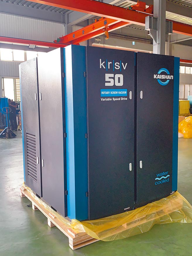 兴立翔机电代理的永磁变频螺旋式真空泵。图／业者提供