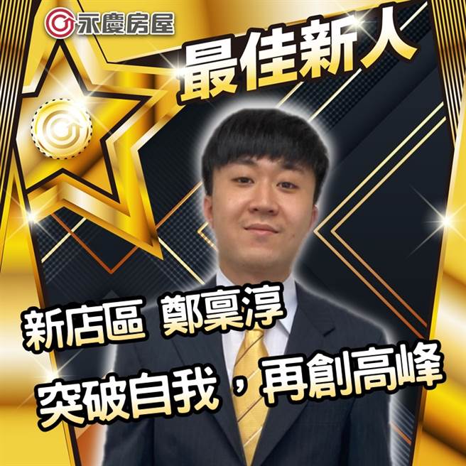 鄭稟淳在永慶房屋不僅可以學以致用，也更加確定了未來職涯的方向，朝百萬年薪邁進。(圖/永慶房屋提供[疫情前拍攝])