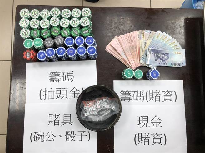 桃園警分局接獲情資，指1間曾被查緝2次的賭場又想重起爐灶，遭警方破獲。（翻攝照片）