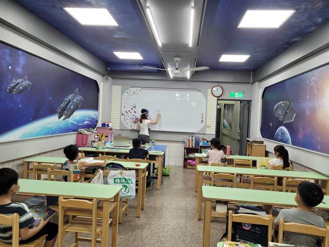 政府規定補習班學生容留人數為每人2.25平方米，造成只有約一半學生能上課，業者大呼難以生存。(補教業者提供／林欣儀台中傳真)