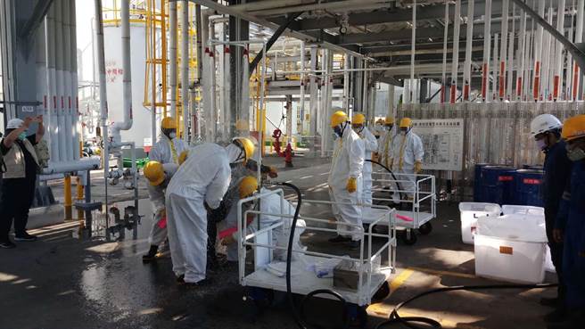 加强紧急应变，云林县政府与台塑六轻进行毒灾高拟真演习。（云林县政府提供／张朝欣云林传真）