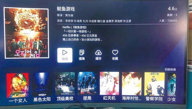 高雄市警方查获网站平台非法贩售机上盒，平台可看最夯的全球热追剧《鱿鱼游戏》。（刑事局电侦大队提供／石秀华高雄传真）