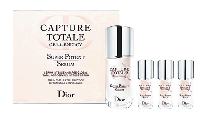 比漾廣場Dior逆時能量精華密集修護組，4050元。（比漾廣場提供）