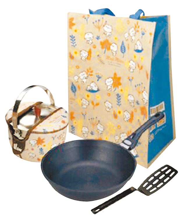 刷台新銀行比漾聯名卡單日累滿3萬3000元送品牌廚用組，飛利浦智慧變頻電磁爐+UCOM益康屋的麻吉貓賞楓之旅套鍋組，總值4487元，限量350份。（比漾廣場提供）