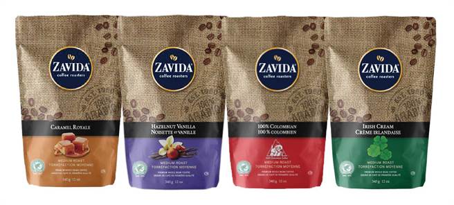 city’super復興店、板橋店限定加拿大Zavida風味咖啡豆系列（楓糖、香草、樹莓可可），340g，1包原價670元、9折特價603元。（city’super提供）