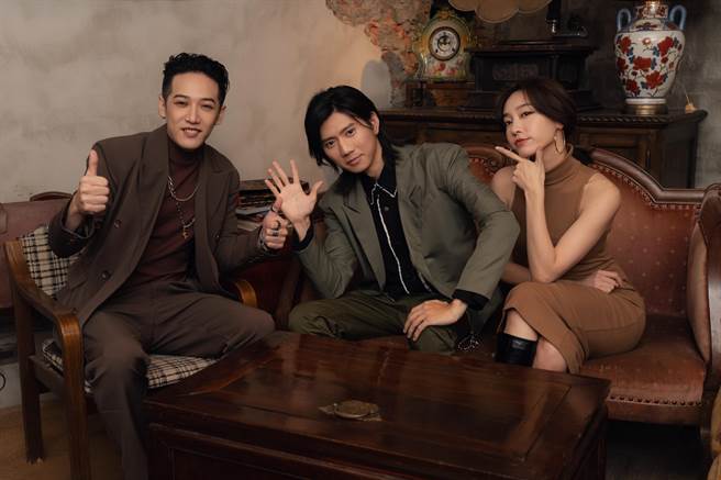 熊仔与Ray黄霆睿、席惟伦合作MV愉快。（相映国际提供）