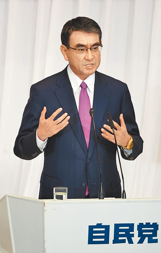 日本自民党总裁选举29日投票，行政改革担当大臣河野太郎可望拿下第一。（新华社资料照片）