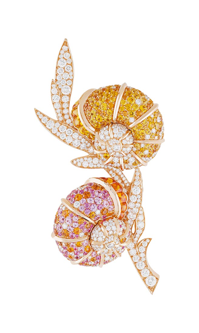 梵克雅寶蝸牛Escargots胸針，約885萬元。（梵克雅寶提供）