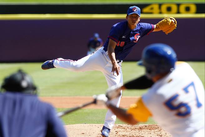 中华队庄陈仲敖先发4.1局失4分无关胜败。（撷取自WBSC官网）