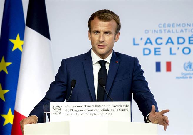 法国总统马克宏28日首度针对AUKUS联盟议题公开发表看法，他呼吁欧洲「不要再天真了」，应该发展战略自主。（资料照／TPG、达志影像）