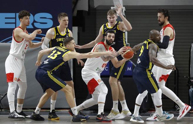 欧洲篮球赛。（美联社资料照）