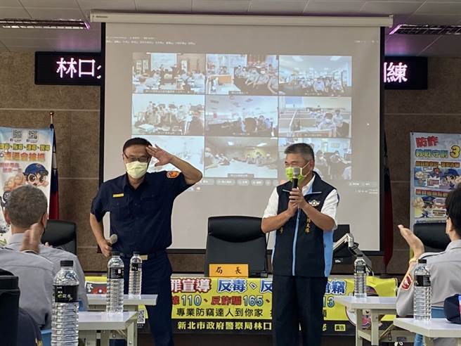 局长黄宗仁更勉励义警民防同仁「警力有限、民力无穷」，在有限的警力下，幸好有民防人员无私奉献及热心协勤，为治安贡献心力。(林口分局提供)