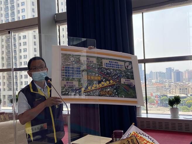 台中市议员陈清龙今日在议会临时动议中提案要求，市府务必在东丰快速道路路廊与与国四丰潭段未来预留共构现场(国丰路丰势路口)举行现地说明会，并由一定层级以上官员主持。（卢金足摄）