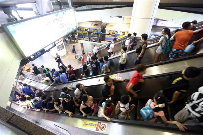 日本埼玉县首创「手扶梯禁走」，网友认为台湾可比照办理。（资料照）