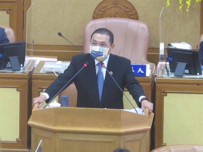 新北市长侯友宜说，希望大家能一起合作解决问题，大家可以就事论事，理性探讨。（陈慰慈摄）