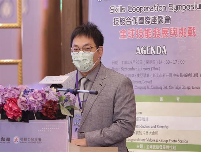 勞動部王安邦次長致詞歡迎國內外貴賓。圖／勞動部勞動力發展署提供