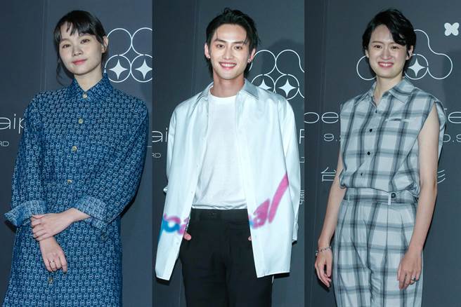 王真琳、范少勋、叶慈毓今出席《四楼的天堂》首映活动。（粘耿豪摄）