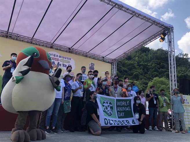 台北市副市長黃珊珊今日出席台北市政府舉辦的動物保護月活動。（黃婉婷攝）