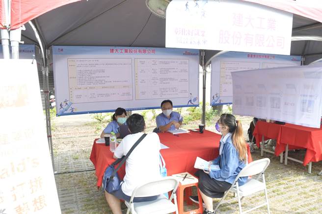 彰化县政府2日上午于北斗家商举办2021「彰化好就业 职达薪未来」第3场大型就业博览会，邀请37家厂商参与徵才，提供1600个以上就业机会。（彰化县政府提供／吴敏菁彰化传真）