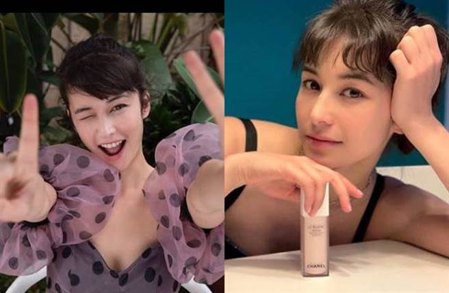 夏胧是中法混血，激似Angelababy。(图／翻摄自夏胧IG)
