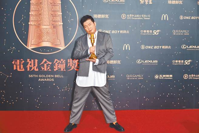 曾国城以《一字千金-斗字英雄会》拿下金钟益智及实境节目主持人奖。（图/三立提供）