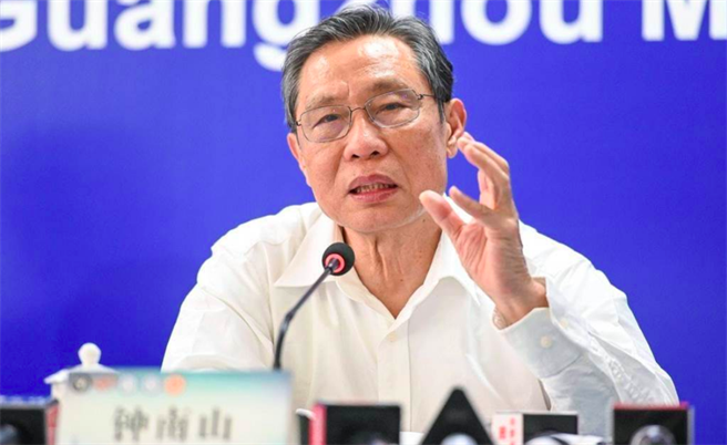 大陆工程院院士锺南山。（中新社）