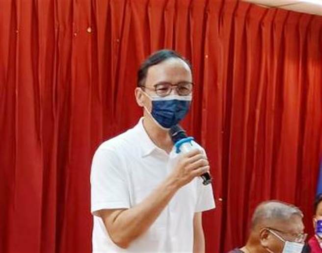 国民党主席当选人朱立伦，3日到国民党彰化县党部谢票，强调最重要是让2024年国民党重新执政。（吴敏菁摄）