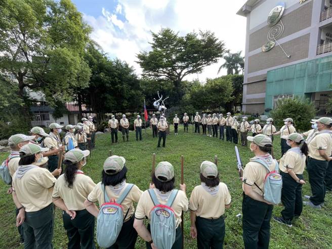 中華民國童軍總會於基隆高中舉行，第102期輔導人員木章訓練。（基隆市政府提供／陳彩玲基隆傳真）