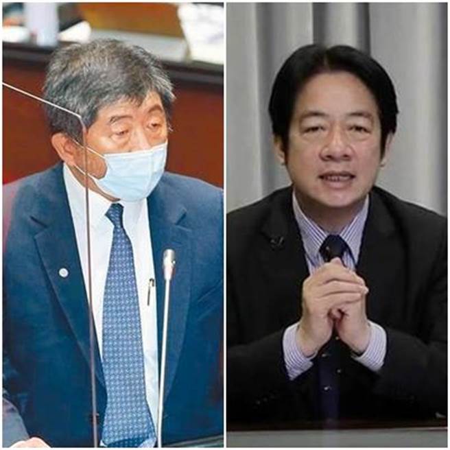 副總統賴清德（右）、衛福部長陳時中（左）。（資料照片合成）