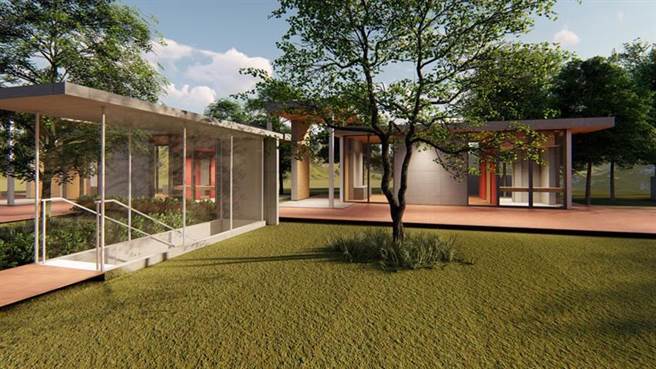 （云品国际受托管理的「乌来红河谷园区」，有七大温泉别墅与户外宴会场域，预计2022年投入营运。图／云品国际）
