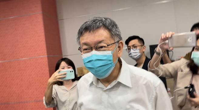 台北市长柯文哲。（张颖齐摄）