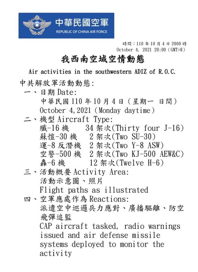 空军公布西南空域空情动态。空军提供
