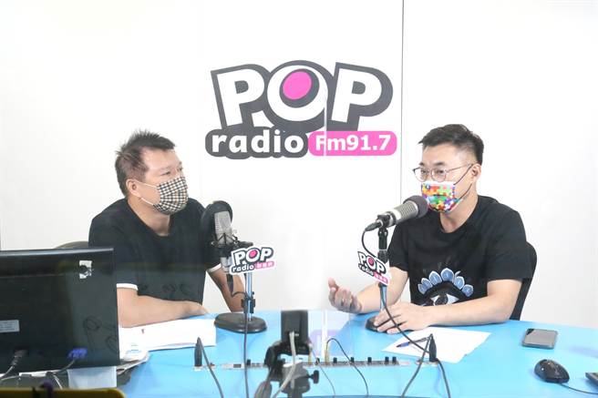 已請辭的國民黨主席江啟臣接受廣播專訪。（摘自直播）