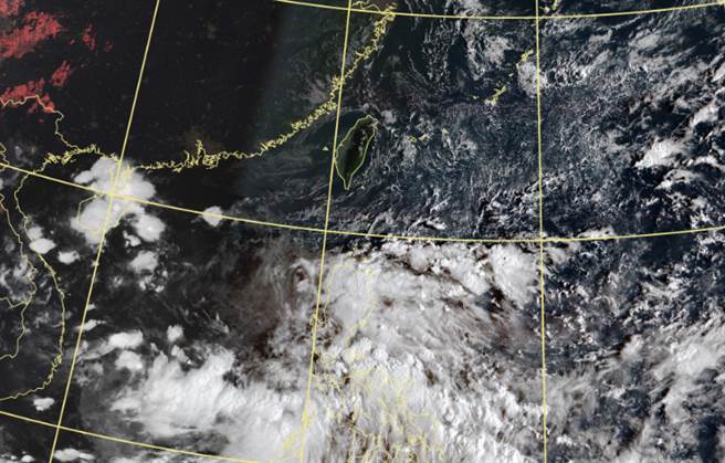 南海低压带扰动发展，下一个颱风最快明生成。（中央气象局提供）