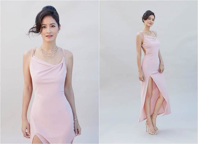 Janet美穿20年前洋装。（图／取材自Janet Hsieh 谢怡芬脸书）