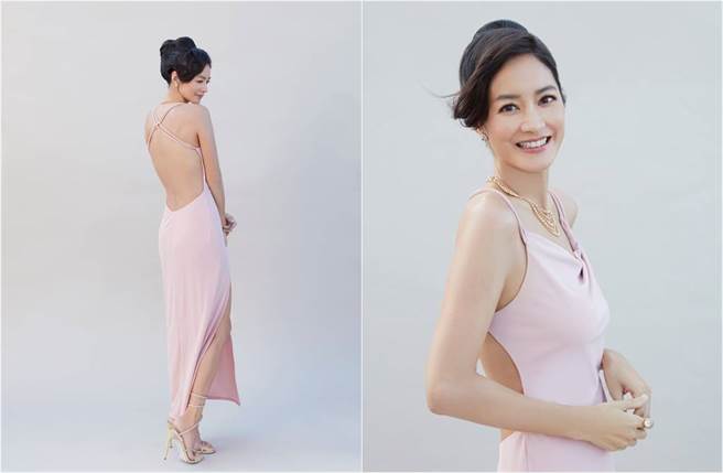 Janet大方露背和长腿，好身材相当不科学。（图／取材自Janet Hsieh 谢怡芬脸书）