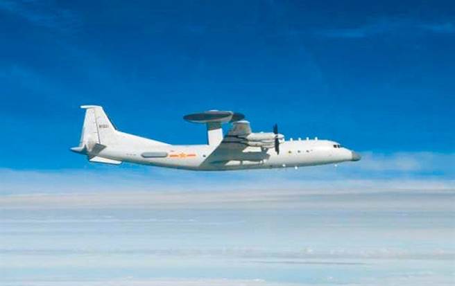 圖為國防部發布擾台的共軍「空警500」同型機照片，僅為示意圖。（國防部提供）