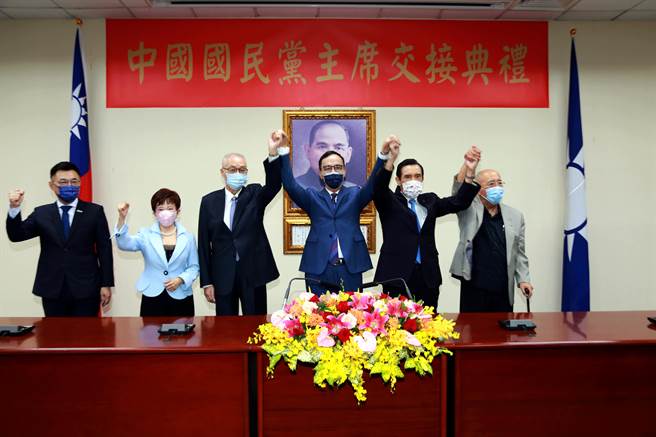 国民党主席当选人朱立伦今天正式走马上任。（国民党提供）