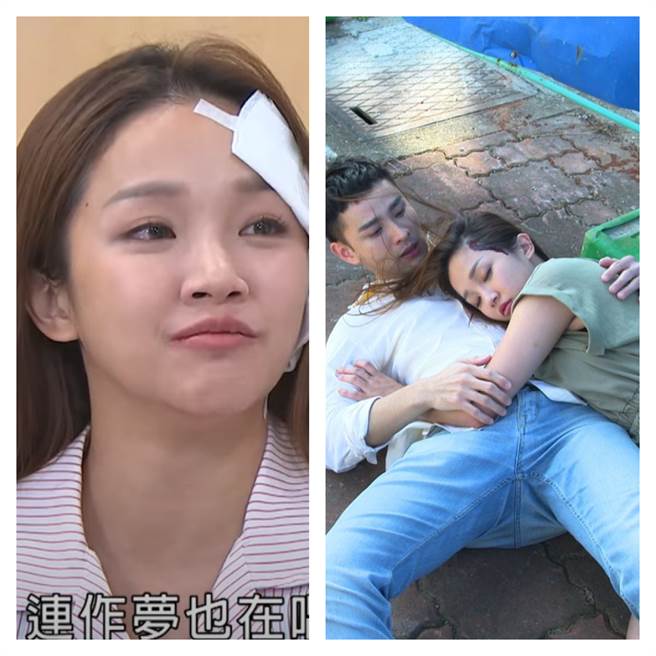 赖慧如剧中有受伤戏。民视提供