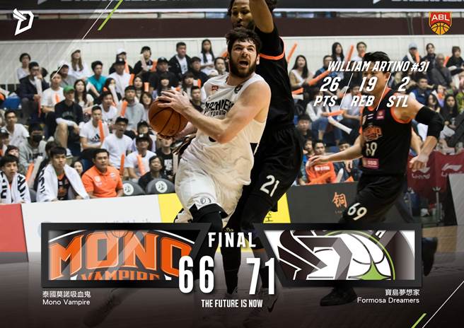 曾在台湾效力于梦想家的美国籍洋将阿提诺，中华篮协将以殊勋方式完成归化，期许能赶上明年世界杯亚太区资格赛代表中华队出赛。(梦想家提供／资料照)