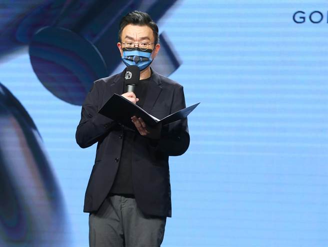 金馬執行長聞天祥今講解金馬評選過程。（粘耿豪攝）