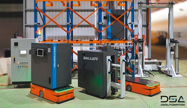 DSA智慧刀具车，系统中涵盖各种通讯技术的使用，降低寻刀与刀具运送的时间。图／达详自动化提供